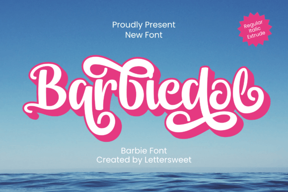 Barbiedol: Crafting Whimsical Brand Identities with a Script Font