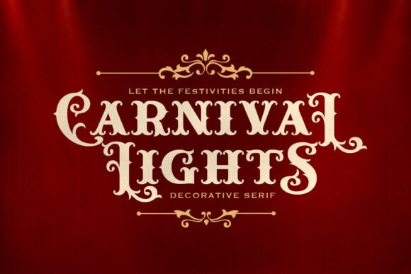 Carnival Lights: A Retro Serif That Brings the Party