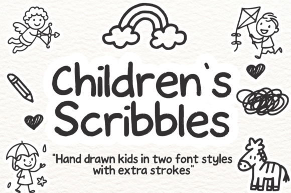 Children’s Scribbles: Your Go-To Creative Font for Playful Projects