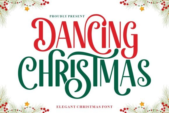 Dancing Christmas: An Elegant Handwritten Font for Festive Designs