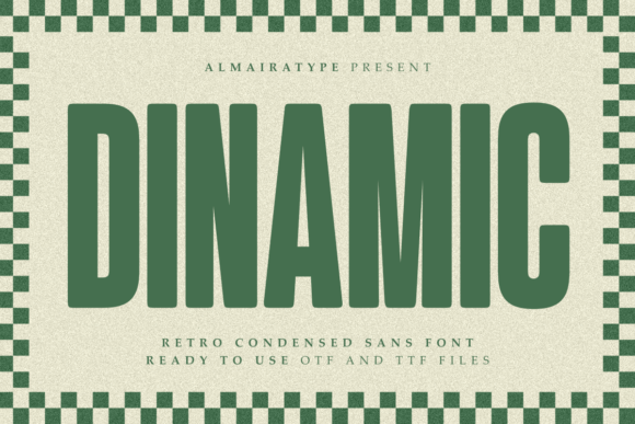 Dinamic: A Retro Condensed Sans for Modern Impact