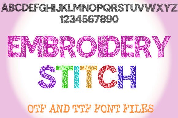 Embroidery Stitch: A Digital Font with Handmade Soul
