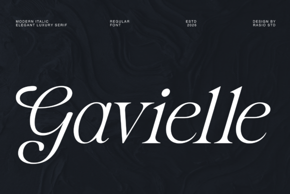 Gavielle: The Serif Font for Modern Luxury Branding