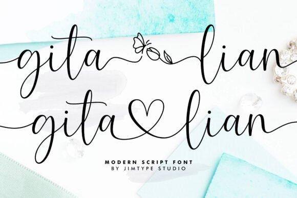 Gita Lian: The Font That Captures Wedding Day Elegance