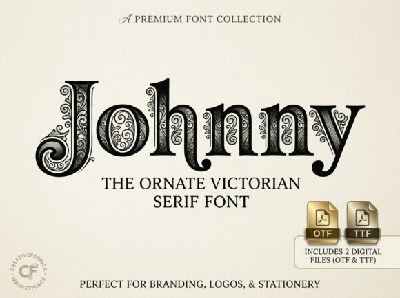 Johnny: The Ornate Victorian Serif That Commands Attention