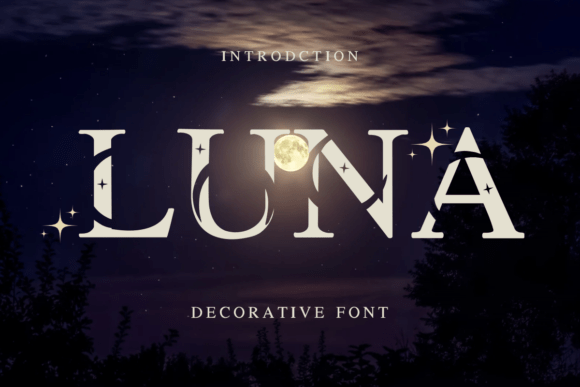 Luna: A Celestial Serif Font for Dreamy, Elegant Design