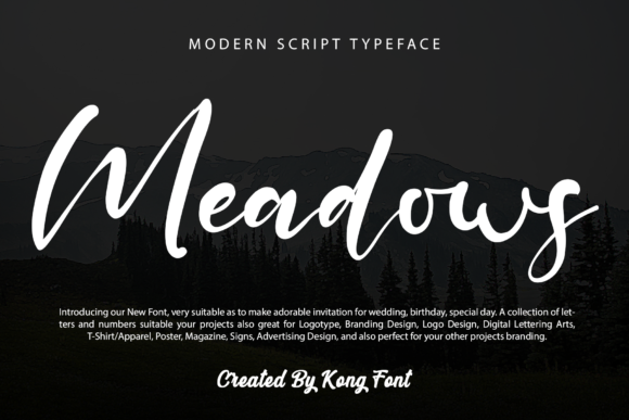 Meadows: A Handwritten Script for Modern, Authentic Design