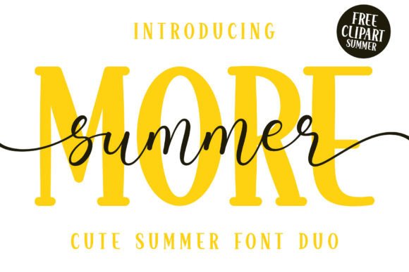 More Summer Duo: A Playful Font for Vibrant Designs