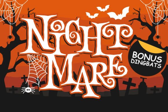 Night Mare: The Playful Horror Font Duo for Creative Projects