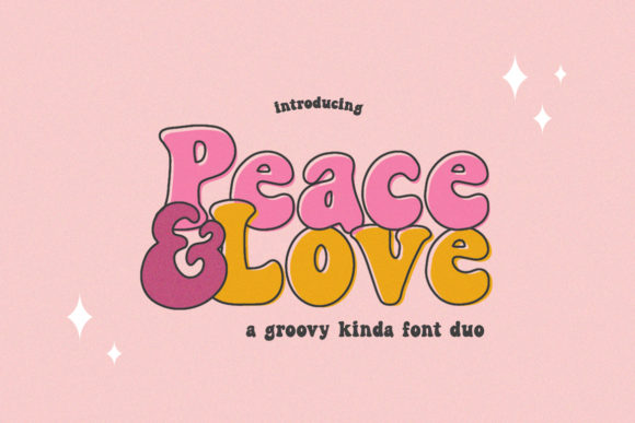 Peace and Love: A Groovy Font for Modern Creatives
