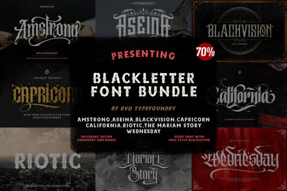 The Blackletter Bundle: A Modern Take on Gothic Typography