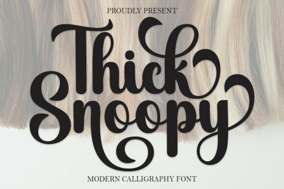 Thick Snoopy: A Script Font with Timeless Charm