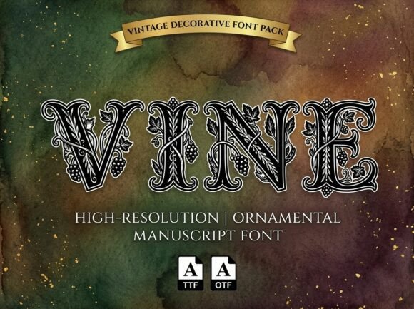 Vine: A Creative Display Font for Bold Branding